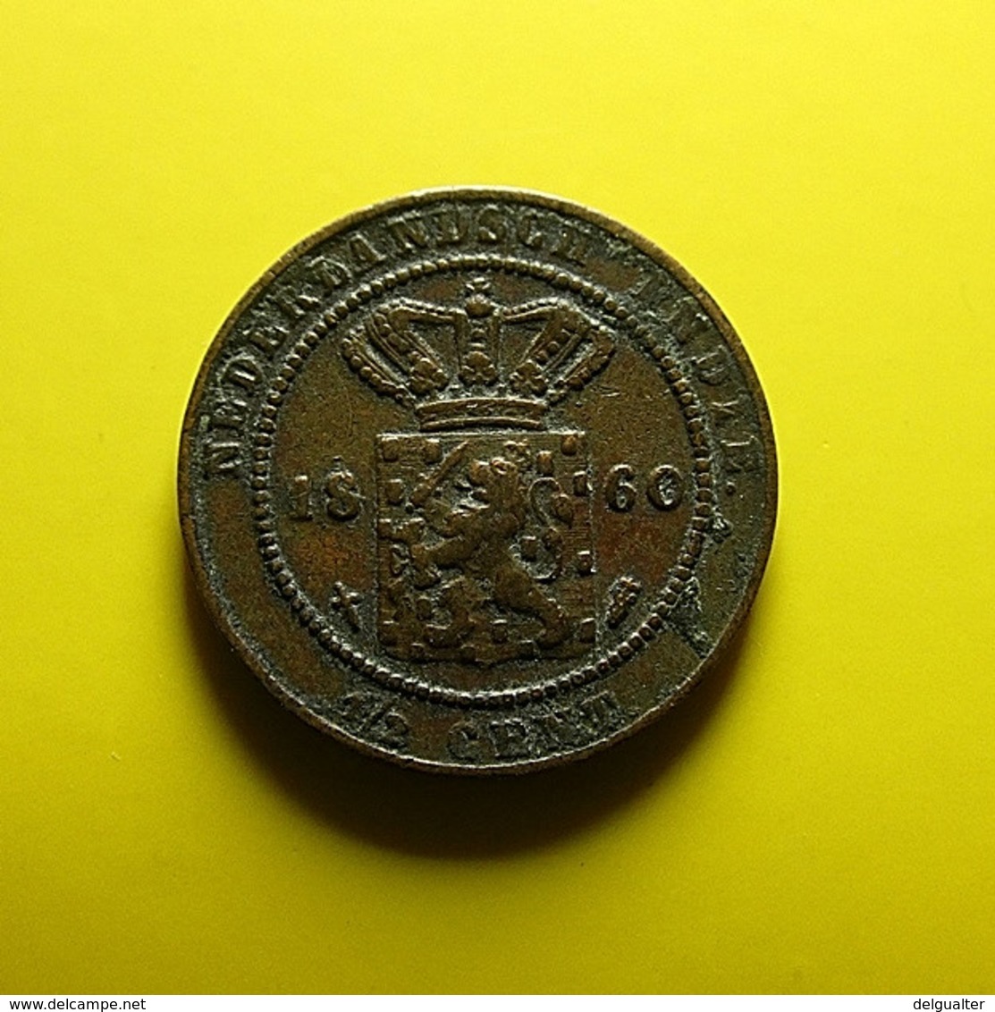 Netherlands East Indies 1/2 Cent 1860 - Indes Neerlandesas