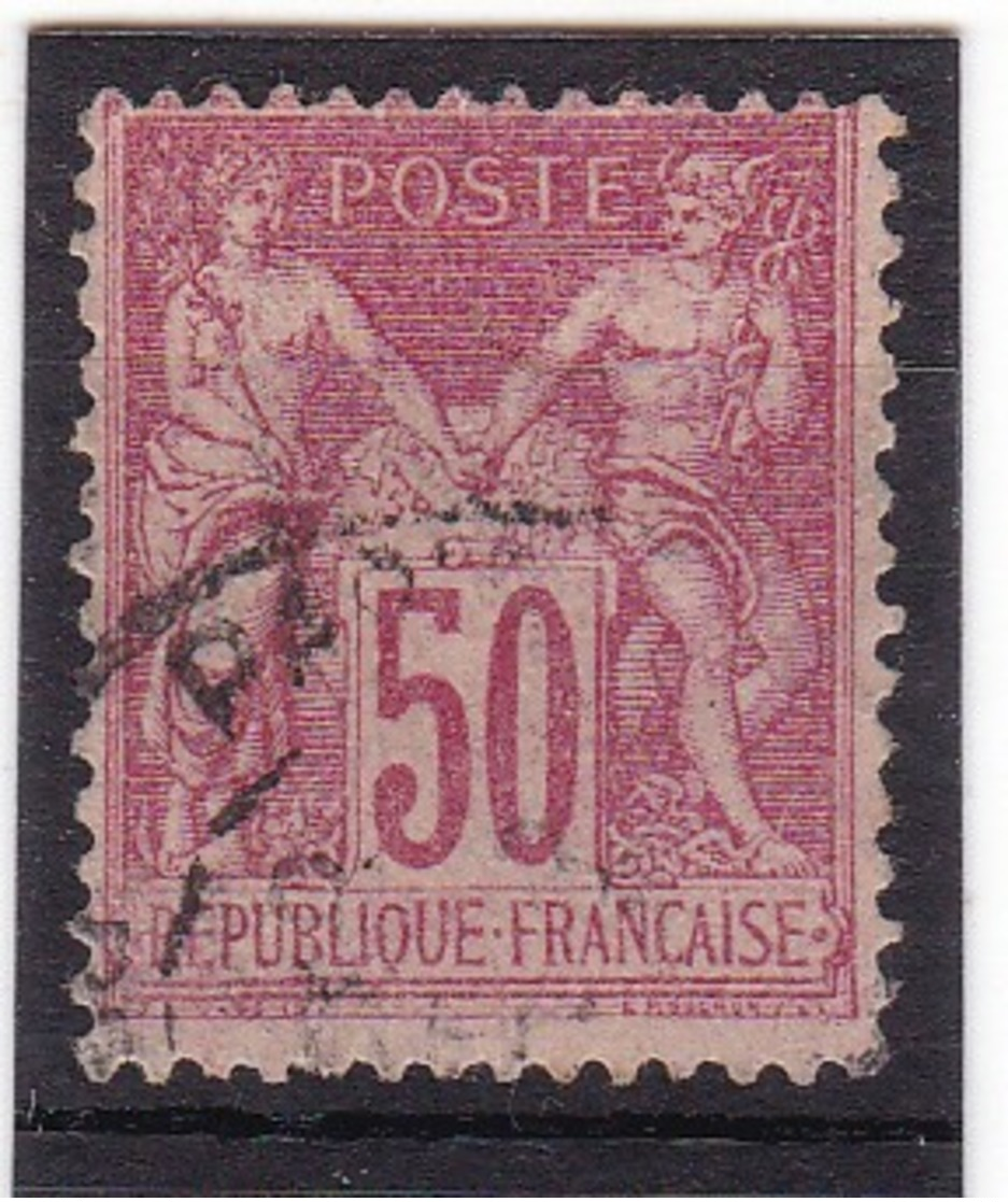 # Z.10904 France Republic 1898 - 1900 Type III. Value 50 C. Used, Yvert 104: Pax & Mercur - 1898-1900 Sage (Tipo III)