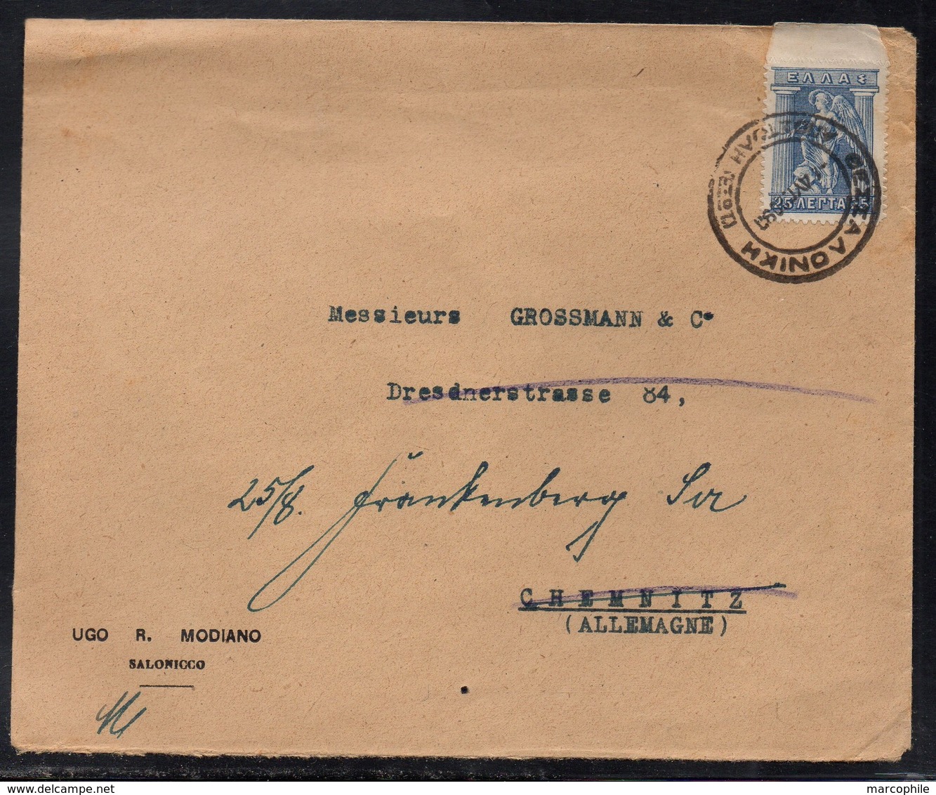 GRECE - SALONIQUE / LETTRE POUR L'ALLEMAGNE (ref LE3860) - Covers & Documents