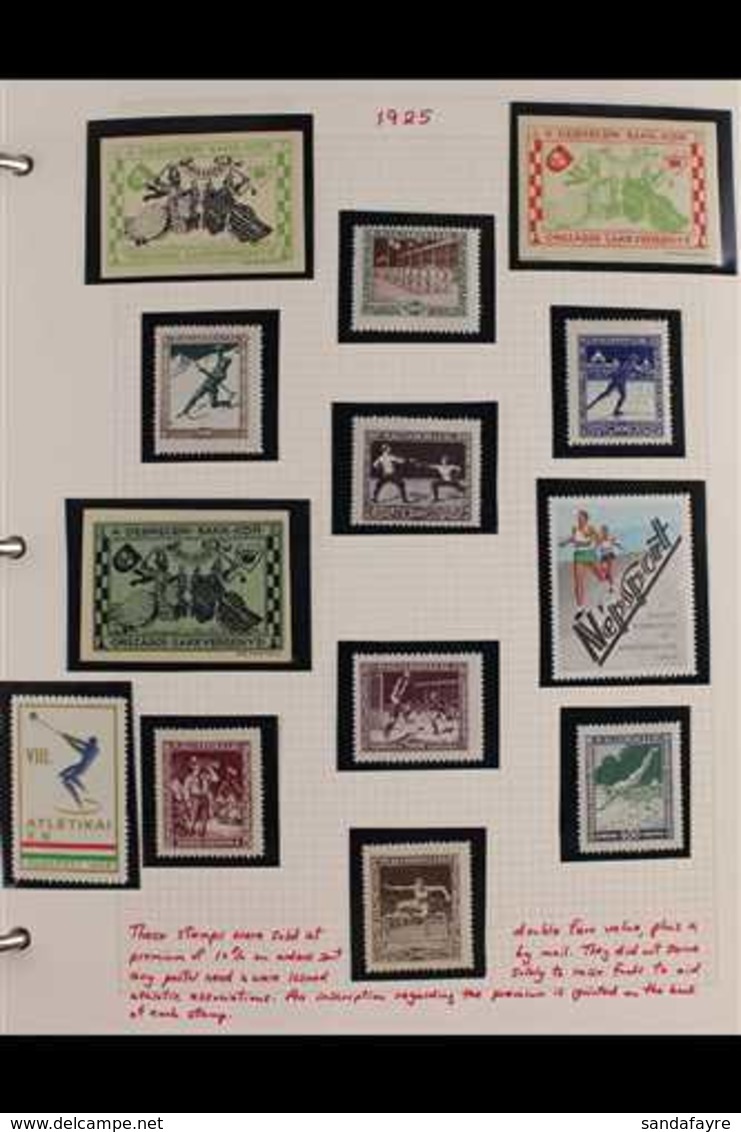 SPORT HUNGARY 1913-1999 Interesting Collection Of Chiefly Never Hinged Mint Stamps & Mini-sheets, First Day Covers & Car - Unclassified