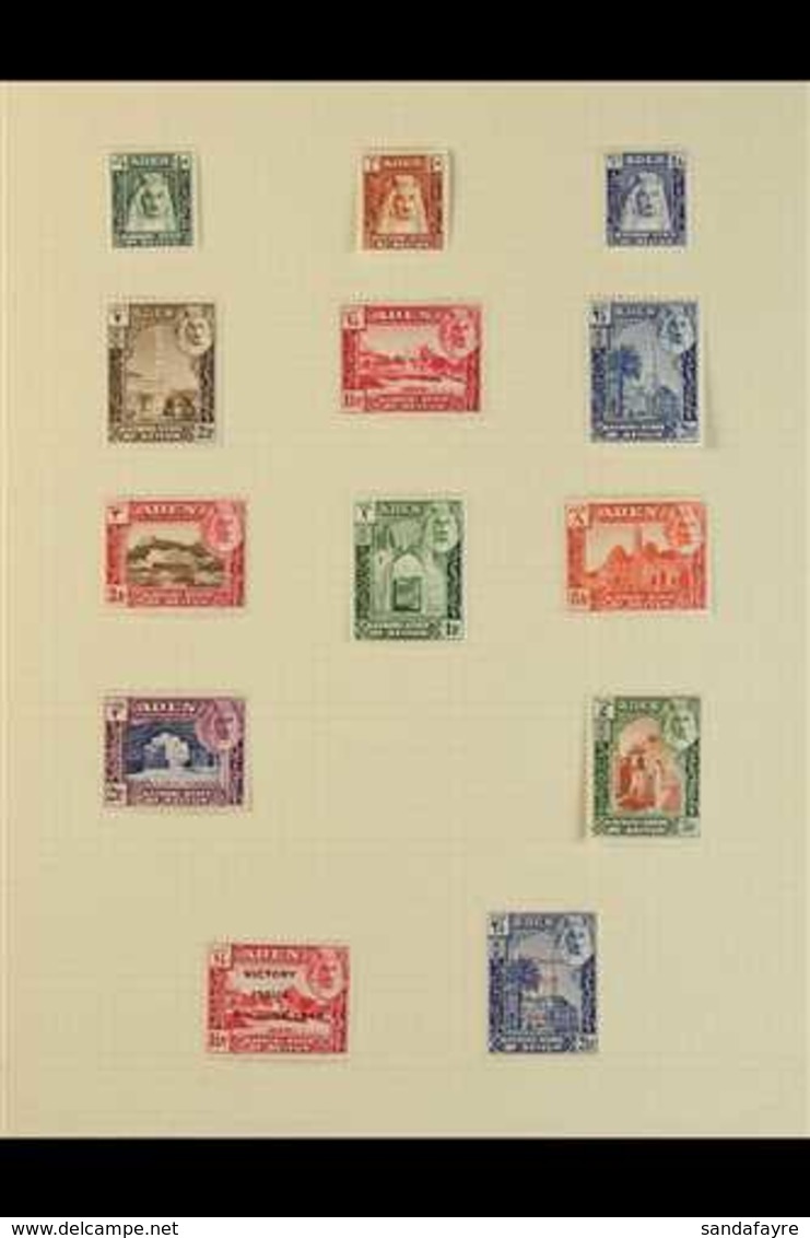 PROTECTORATES Complete Mint Collection Less The Omnibus Issues And Including Kathiri 1942, 1951, 1954 Sets, Hadhramaut 1 - Aden (1854-1963)