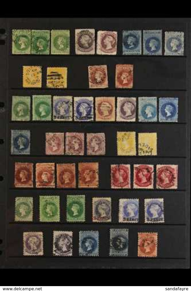 SOUTH AUSTRALIA 1867-1906 USED ASSEMBLY Includes An Extensive Range Of Shades, Watermarks, Perforations (incl. Compound  - Altri & Non Classificati