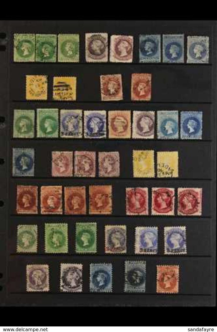 SOUTH AUSTRALIA 1867-1906 USED ASSEMBLY Includes An Extensive Range Of Shades, Watermarks, Perforations (incl. Compound  - Other & Unclassified