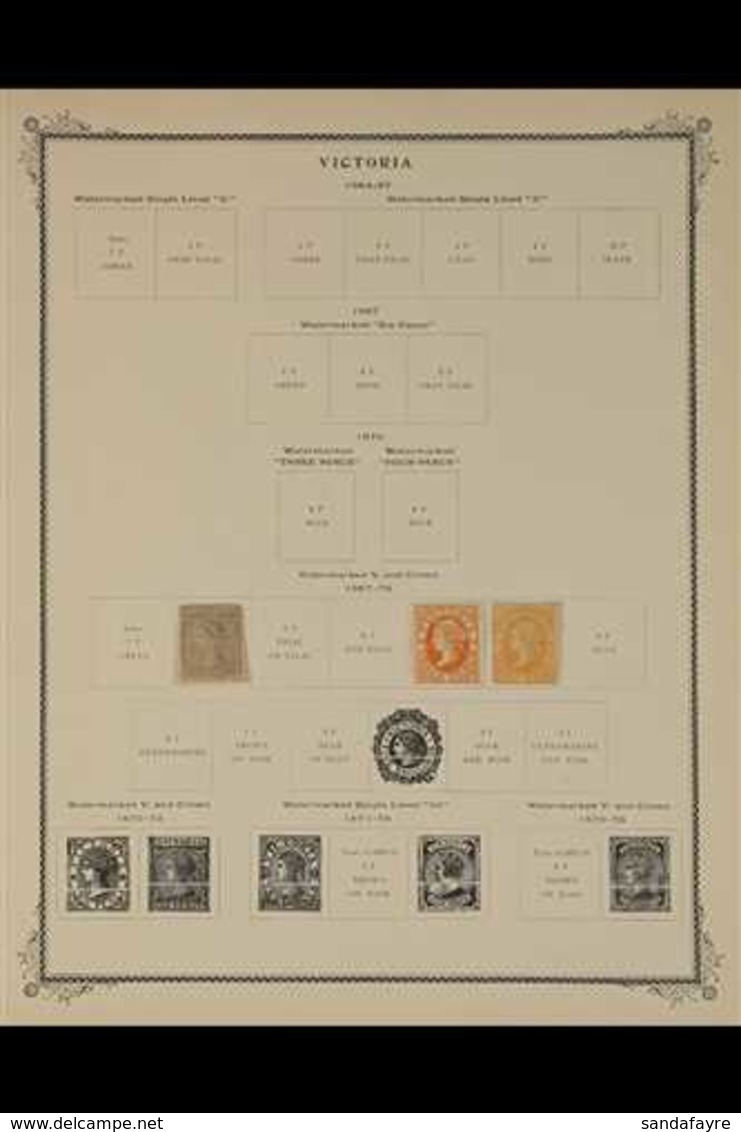 VICTORIA 1867-1899 MINT COLLECTION On Printed Pages. Note 1867-81 2d And 3d (2 Shades); 1885-95 ½d, 3d And 8d; 1886-96 R - Sonstige & Ohne Zuordnung