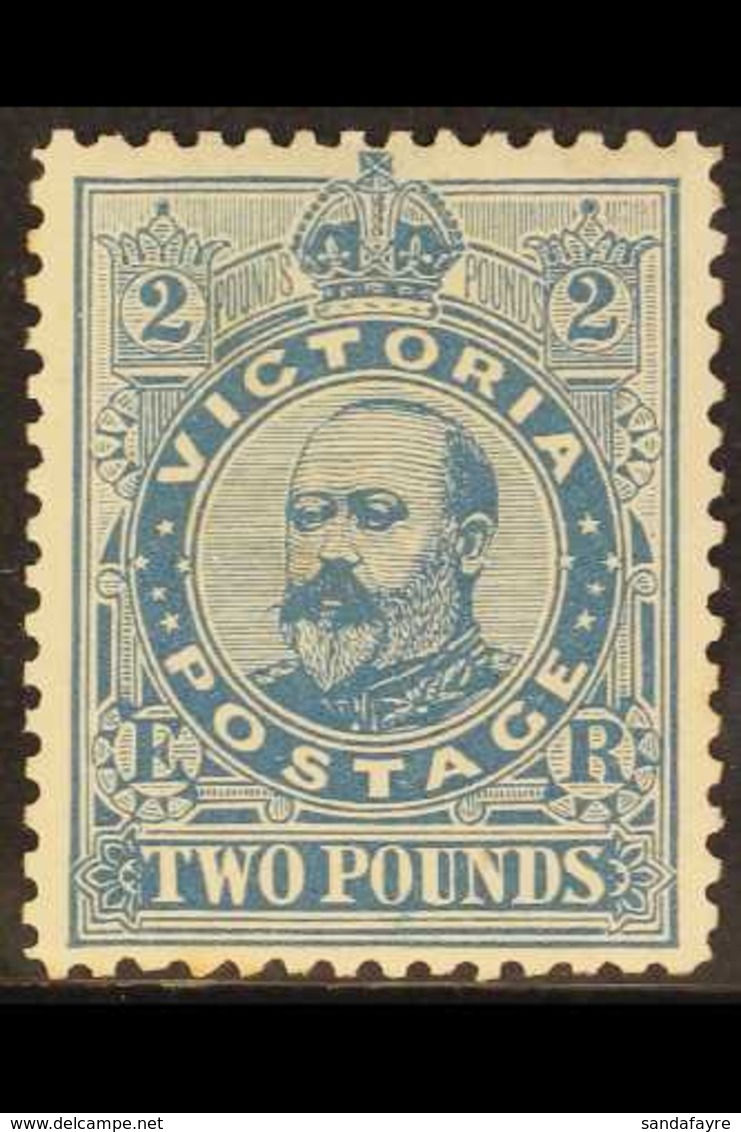 VICTORIA 1905-13 £2 Dull Blue King Edward VII, Perf, 11, SG 445, Very Fine Mint. For More Images, Please Visit Http://ww - Sonstige & Ohne Zuordnung
