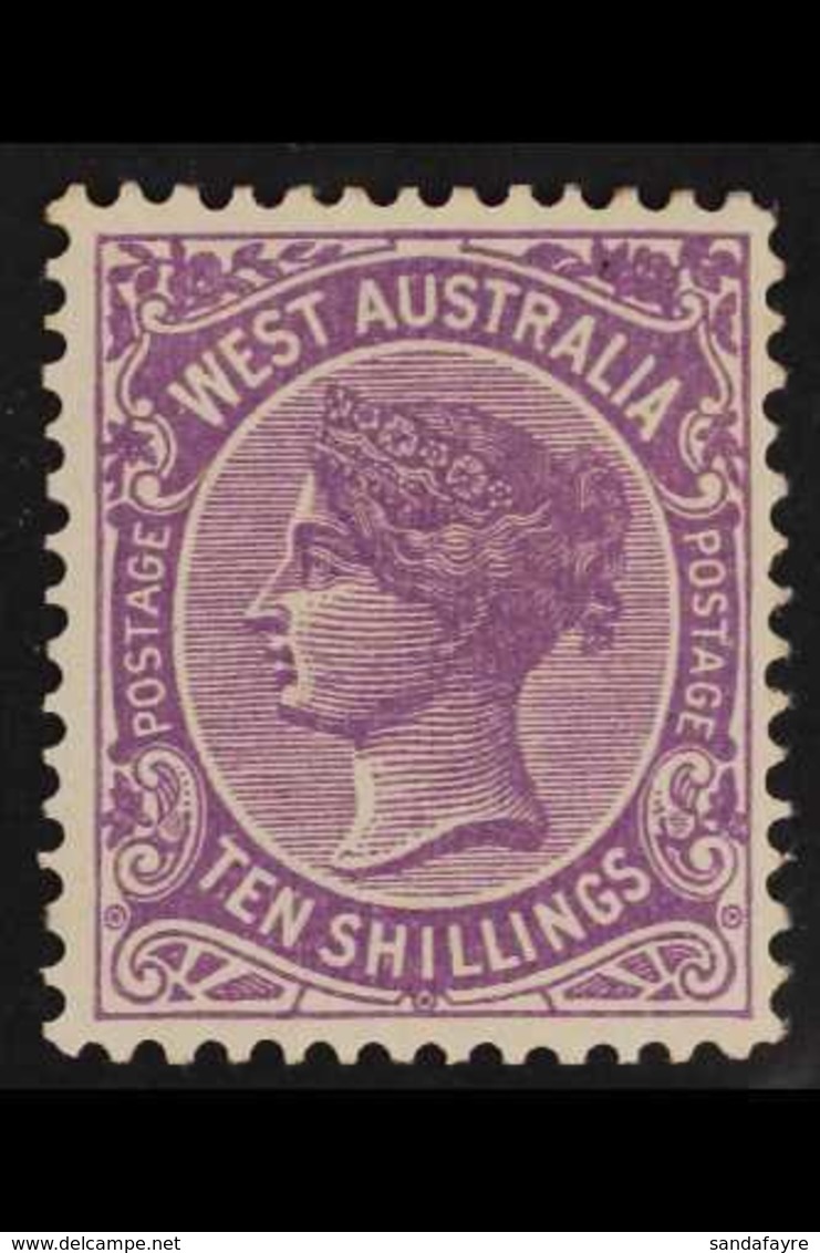 WESTERN AUSTRALIA 1902-11 10s Deep Mauve, SG 127, Very Fine Mint. For More Images, Please Visit Http://www.sandafayre.co - Other & Unclassified