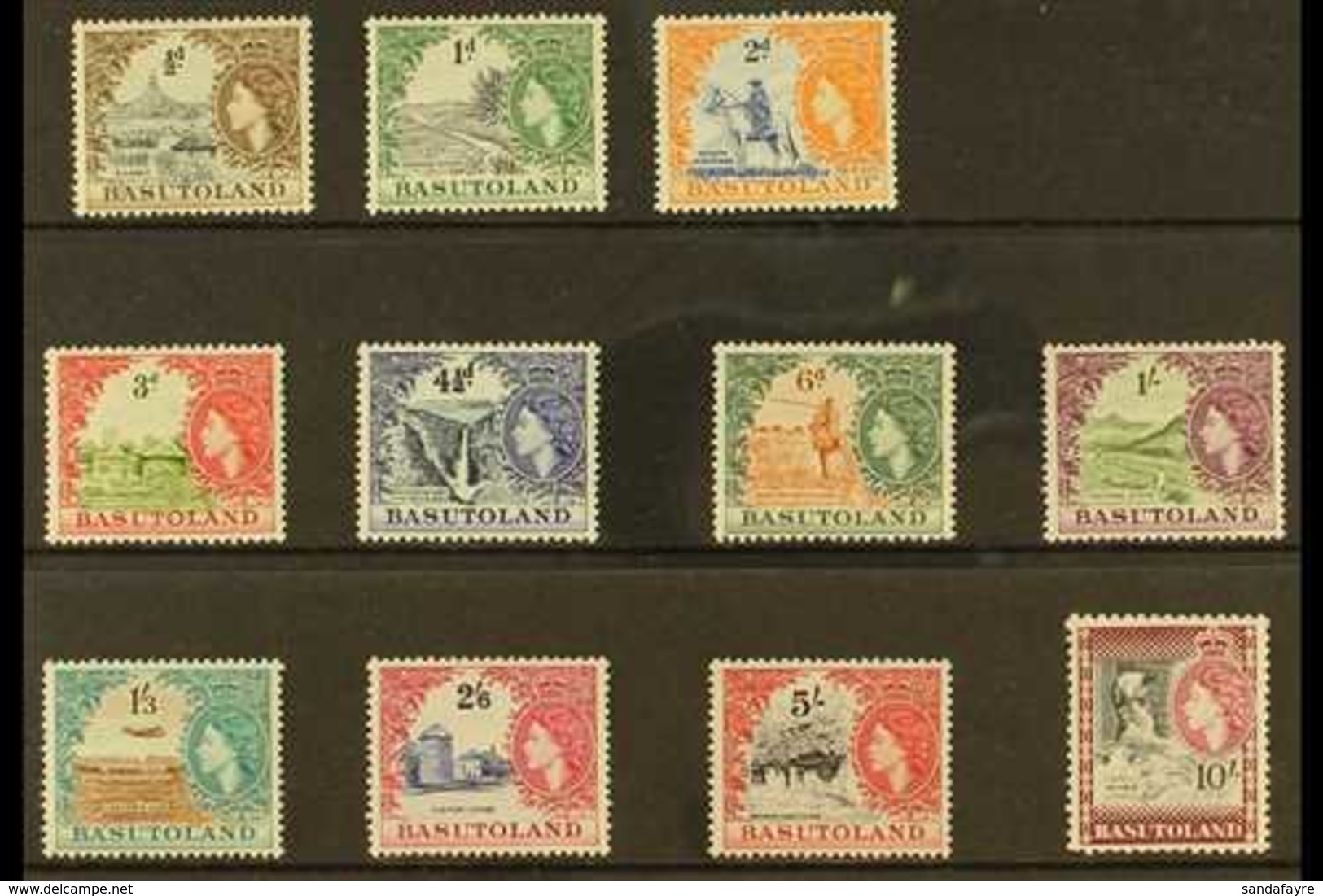 1954-58 Pictorial Definitive Complete Set, SG 43/53, Never Hinged Mint (11 Stamps) For More Images, Please Visit Http:// - Other & Unclassified