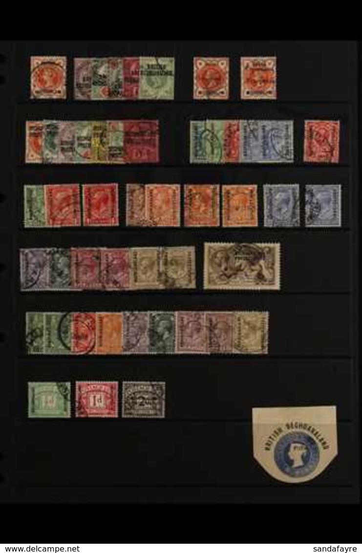 1891 - 1945 OVERPRINTS ON STAMPS OF GREAT BRITAIN Good Used Collection Including 1891 Set, 1897 Set, 1913 Set To 1s Incl - Other & Unclassified