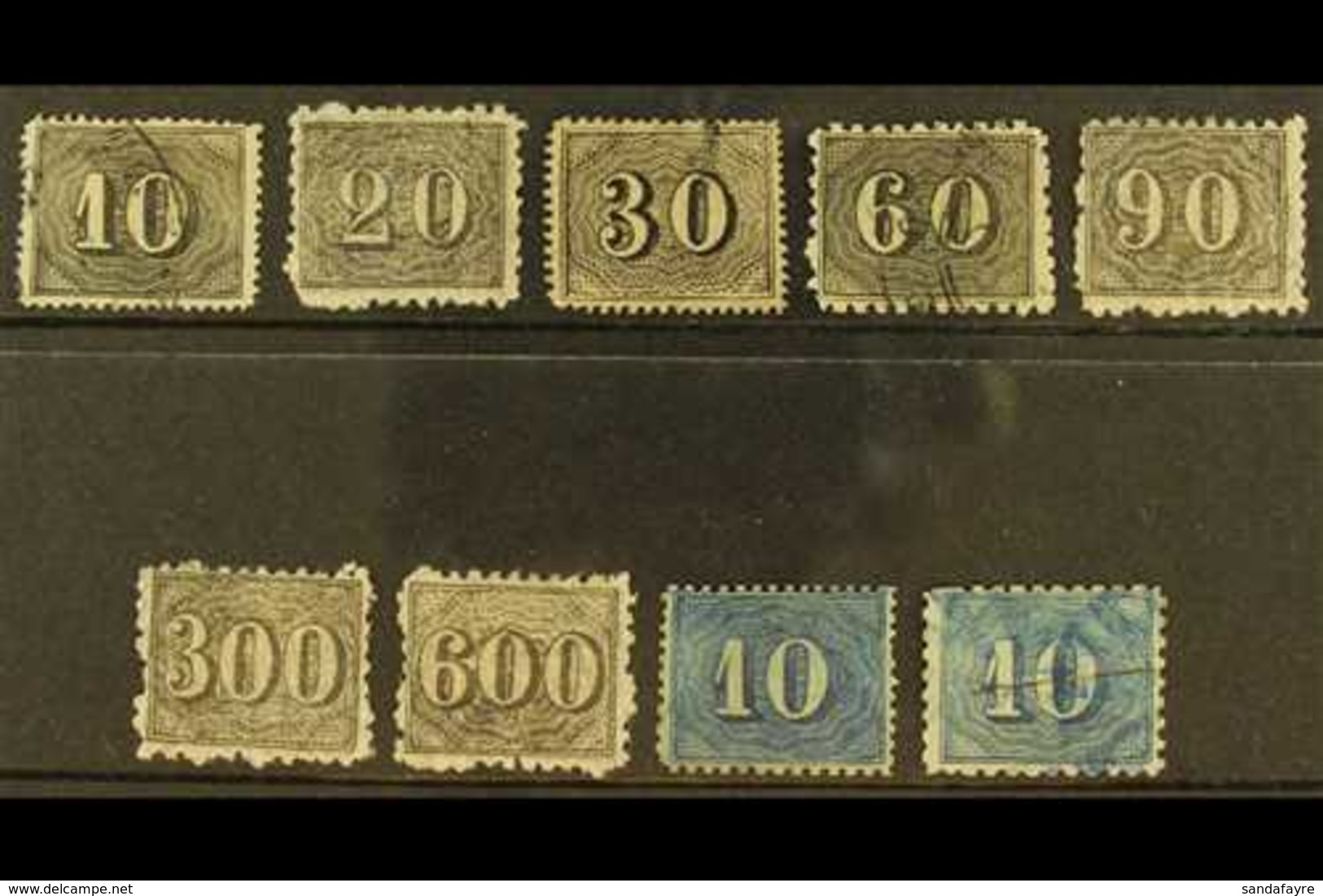 1866 Group Of Mint & Used Perforated Stamps, All With Faked Perforations, Cat £3700+ As Genuine Examples (9 Stamps) For  - Other & Unclassified