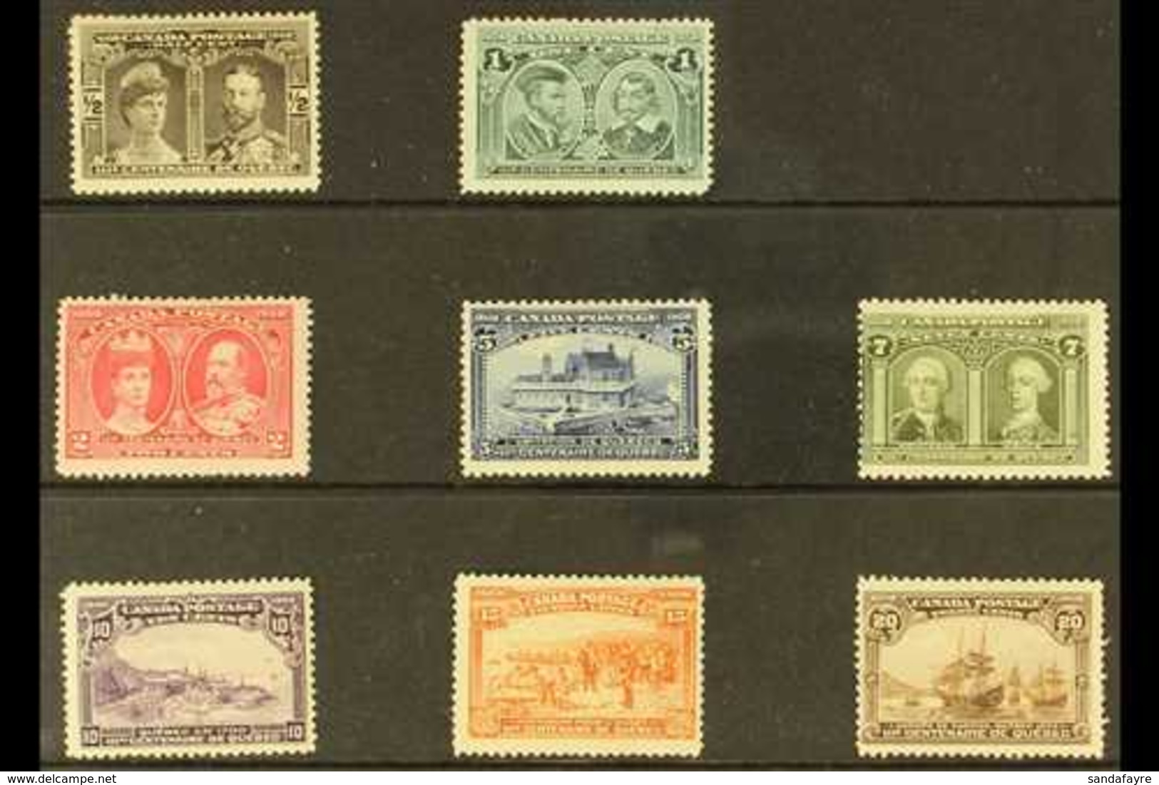 1908 Quebec Tercentenary Set, SG 188/95, Mint With A Few Minor Imperfections (8 Stamps) For More Images, Please Visit Ht - Altri & Non Classificati