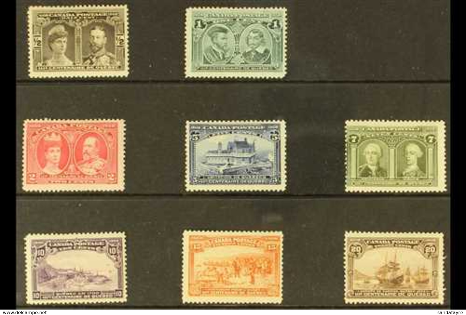 1908 Quebec Tercentenary Set, SG 188/95, Mint With A Few Minor Imperfections (8 Stamps) For More Images, Please Visit Ht - Other & Unclassified
