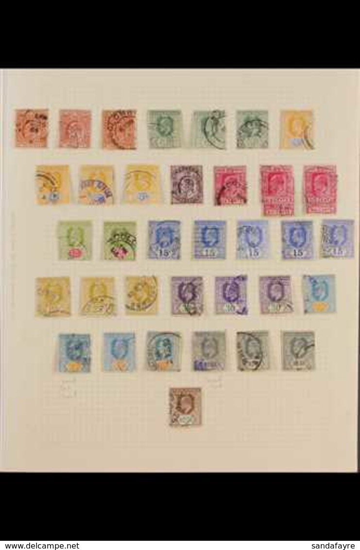 1903-1952 INTERESTING USED COLLECTION With Many Shades On Leaves, Includes 1903-05 Set To 75c (x4), 1.50r (x3) & 2.25r,  - Ceylon (...-1947)