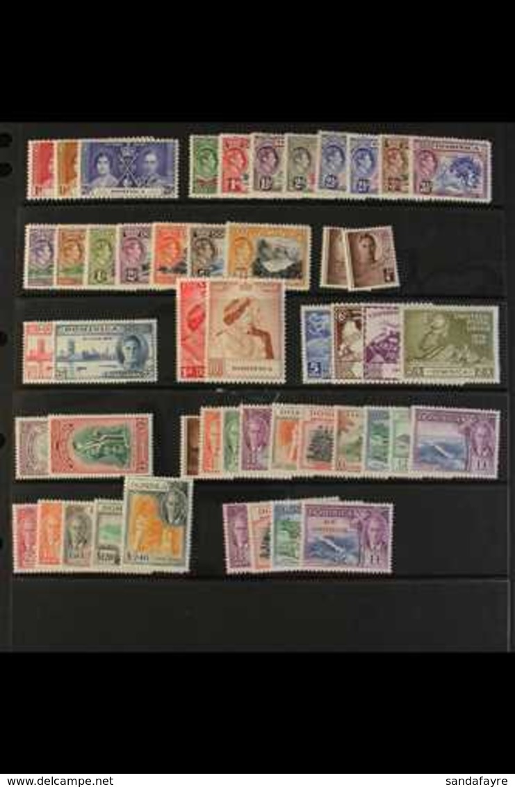 1937-51 FINE MINT KGVI COLLECTION Basically Complete SG 96/138. (49 Stamps) For More Images, Please Visit Http://www.san - Dominica (...-1978)