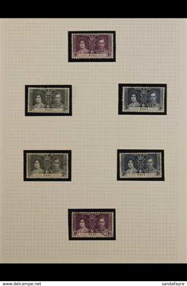 1937 - 1951 SEMI-SPECIALISED COLLECTION Of Very Fine Mint & Used Arranged On Album Pages Including The 1938-55 Pictorial - Fiji (...-1970)