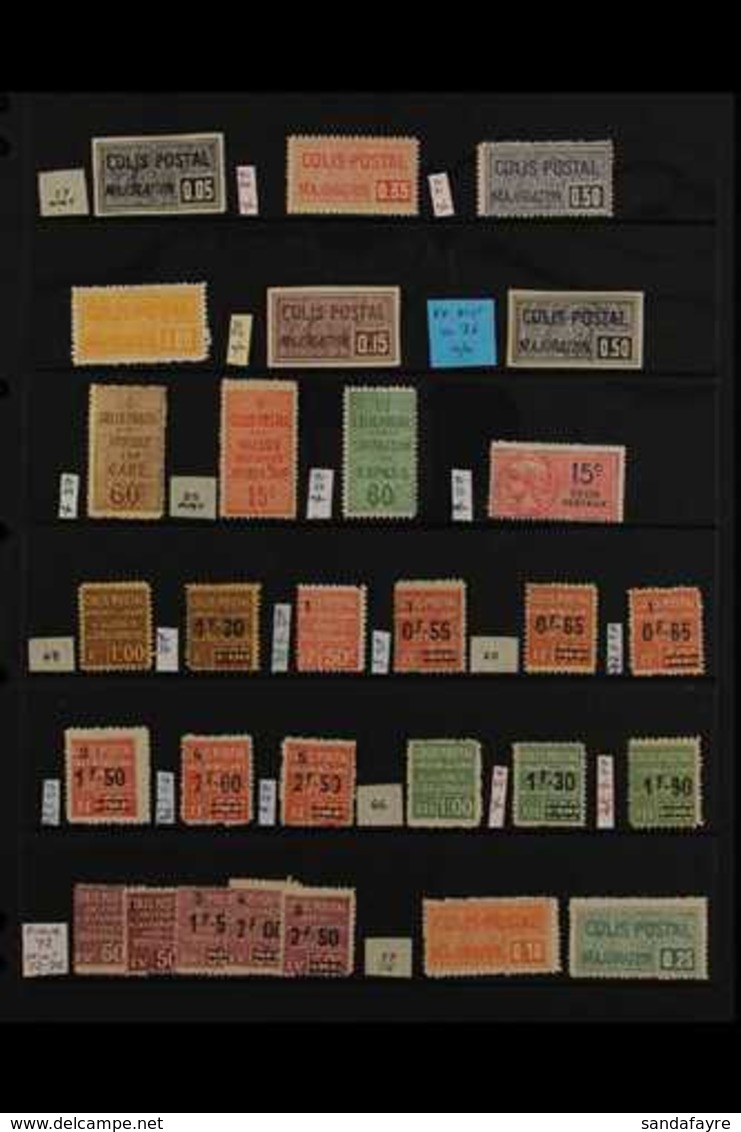 RAILWAY PARCEL POST STAMPS (COLIS POSTEAUX) 1918-45 All Different Mint Collection, With Many That Are Never Hinged, And  - Altri & Non Classificati