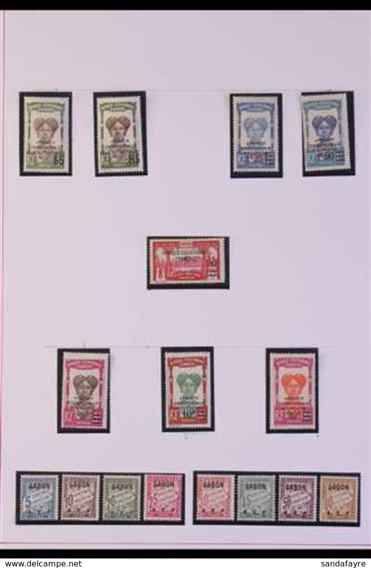 GABON 1925-33 Fine Mint Collection Which Includes 1925-27 Surcharge Set Of 8, 1930 Postage Due Set Of 8, 1932-33 Complet - Sonstige & Ohne Zuordnung