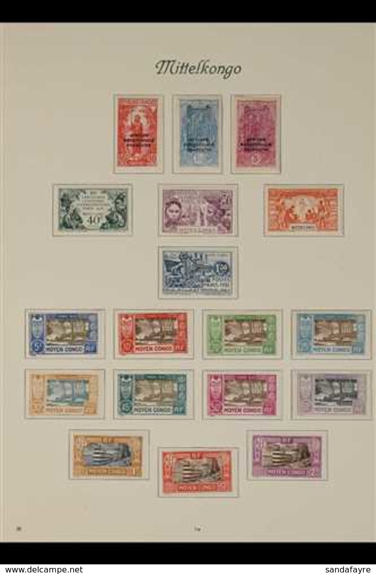 MIDDLE CONGO 1907-1931 FINE MINT All Different Collection. With 1907-17 Set To 2f, 1916 Surcharges, 1922 Range To 50c, 1 - Other & Unclassified