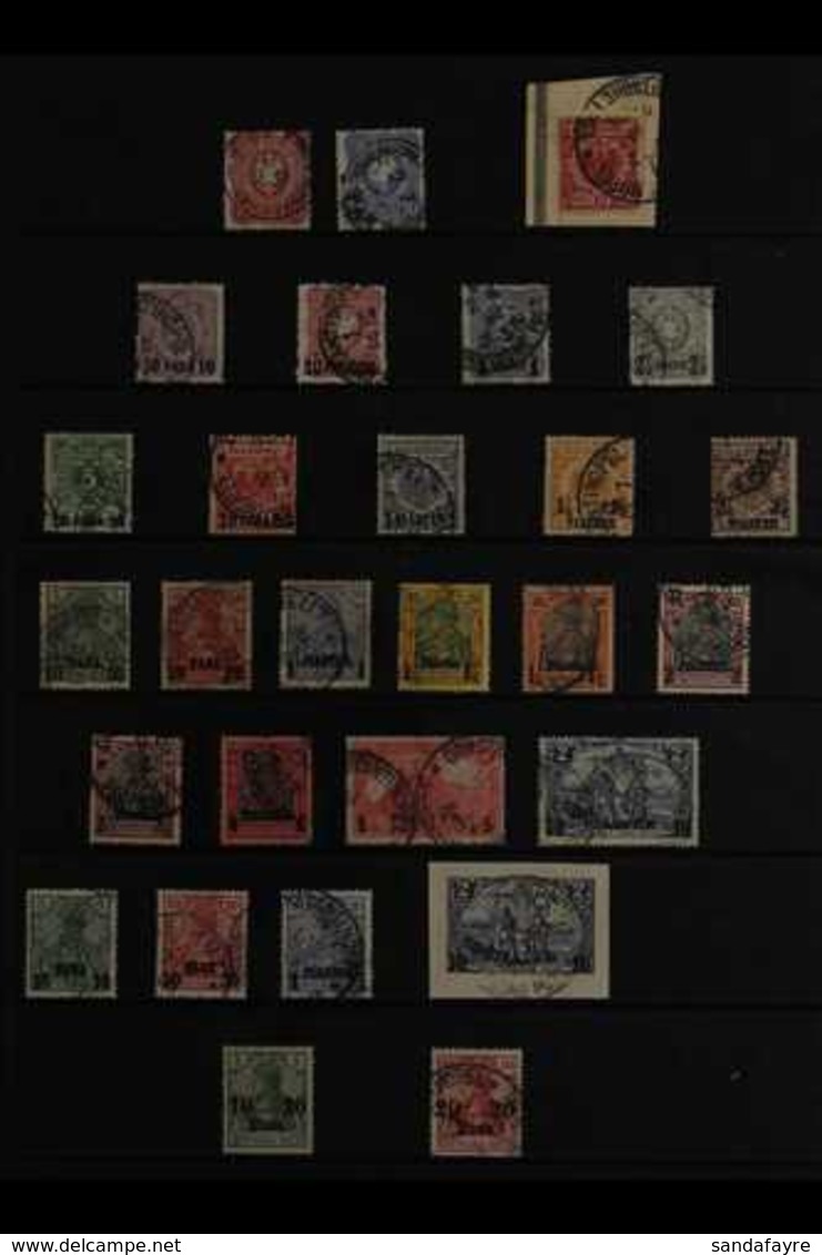 POST OFFICES IN TURKEY 1880-1908 FINE USED COLLECTION Presented On Stock Pages That Includes 1880 Imperial Eagle 10pf &  - Sonstige & Ohne Zuordnung