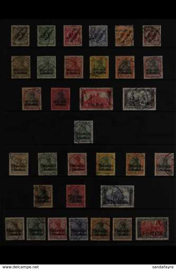 POST OFFICES IN MOROCCO 1899-1919FINE USED COLLECTION Presented On Stock Pages, ALL DIFFERENT & Includes 1899 Empire "Ma - Other & Unclassified