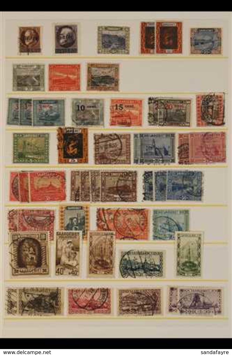 1920-1958 MINT AND USED RANGES Presented On Stock Pages & Includes 1920 2m Opt On Bavaria 2m Mint, 1925 10f Madonna Used - Sonstige & Ohne Zuordnung