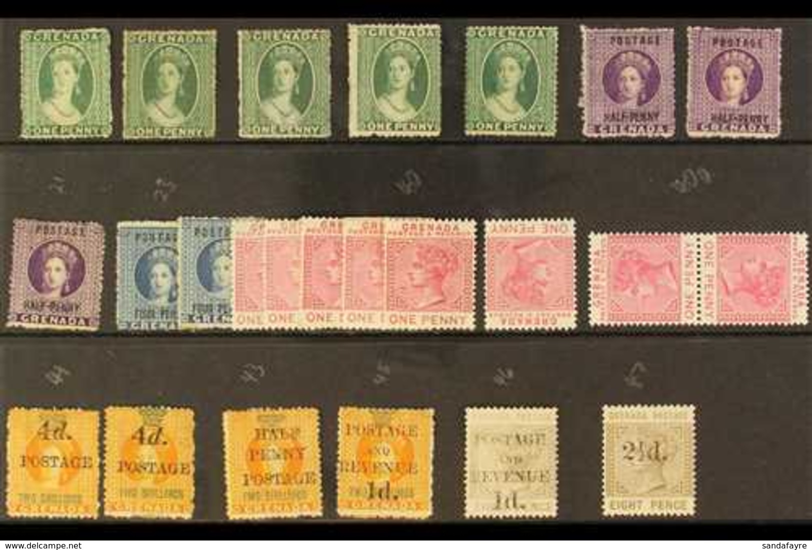 1861 - 1888 MINT QUEEN VICTORIA COLLECTION Fresh And Attractive Range Of Early Issues, Either Mint Or Unused Including 1 - Grenada (...-1974)