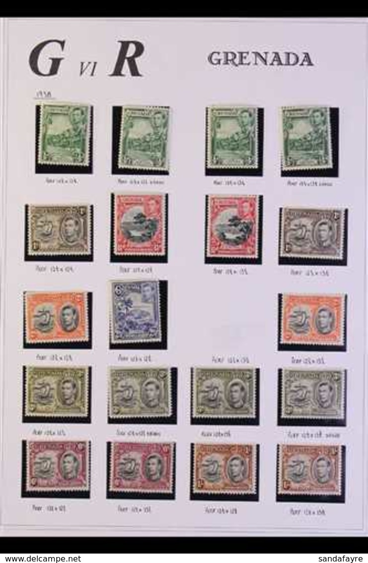 1937-51 FINE MINT COLLECTION An Attractive All Different Collection Which Includes 1938-50 Definitives Good Range Of All - Grenada (...-1974)