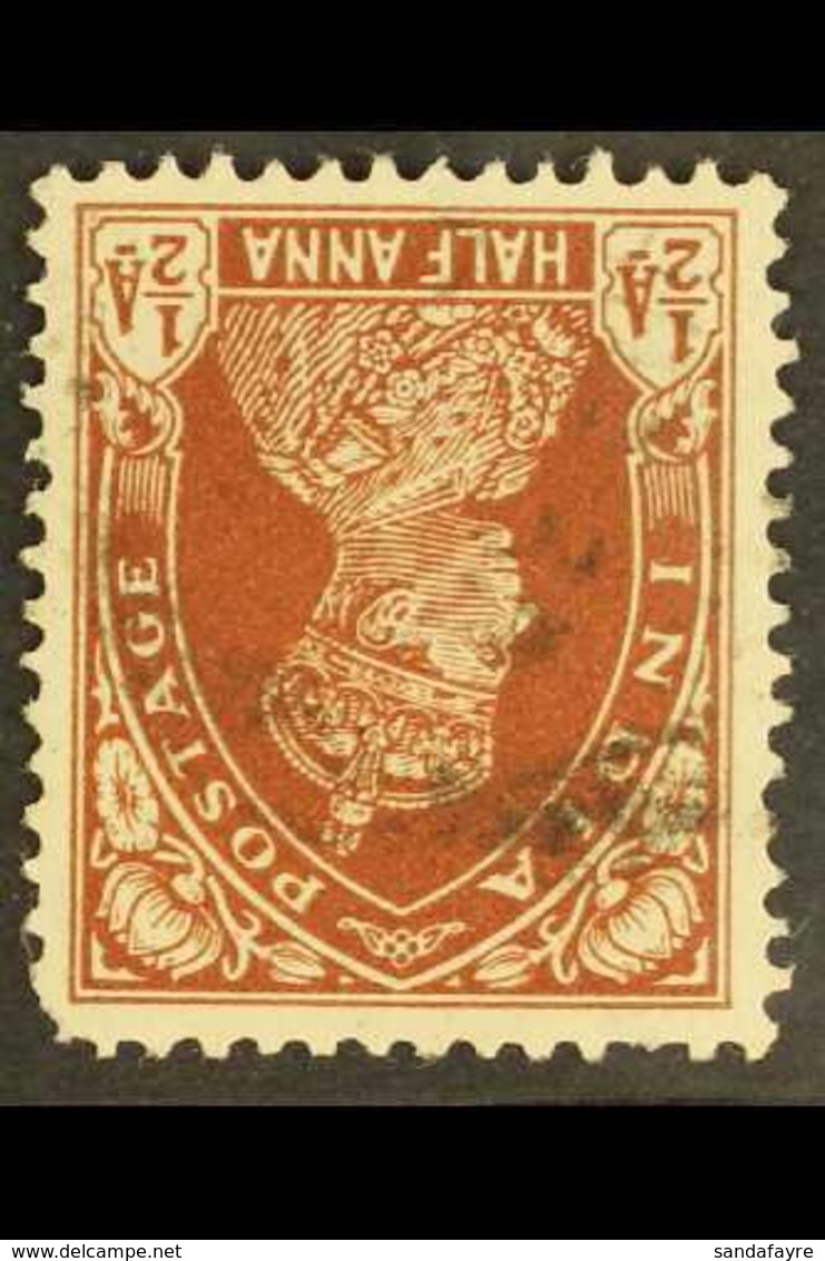 1937-40 ½a Red-brown WATERMARK INVERTED Variety, SG 248w, Used, A Few Short Perfs, Cat £250. For More Images, Please Vis - Sonstige & Ohne Zuordnung