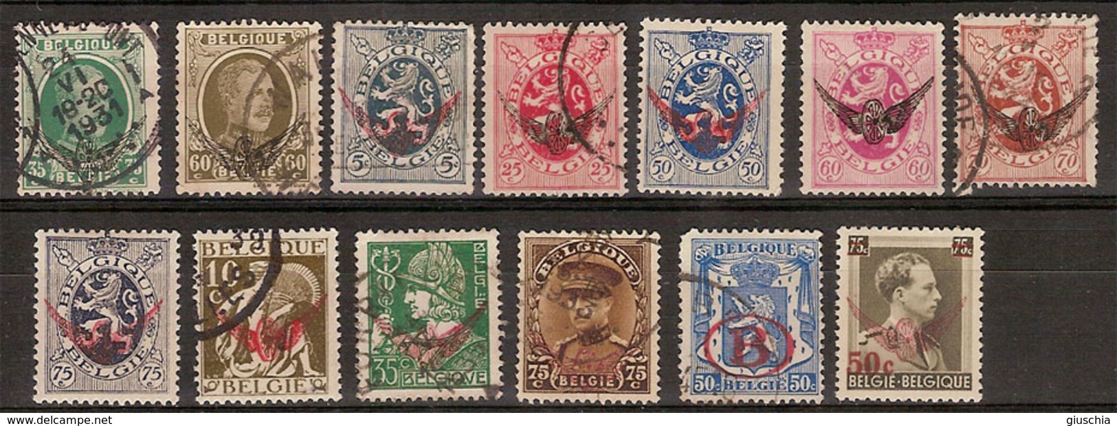 (Fb).Belgio.Servizio.1929/42.Lotto 13 Val Nuovi E Usati (258-18) - Sonstige & Ohne Zuordnung