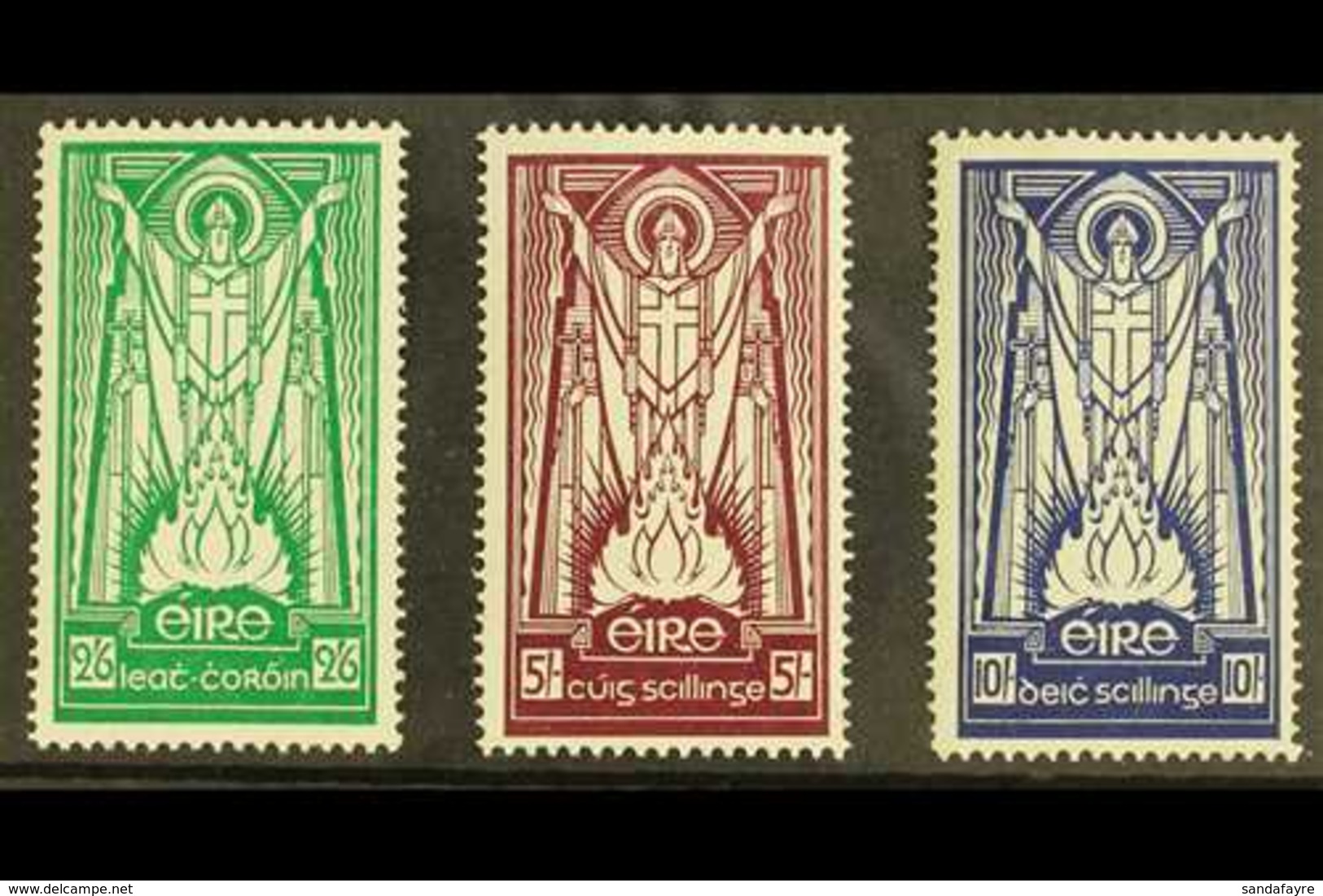 1937 St. Patrick High Values, Watermark Multiple "Se" Complete Set, SG 102/4, NEVER HINGED MINT (3). For More Images, Pl - Sonstige & Ohne Zuordnung