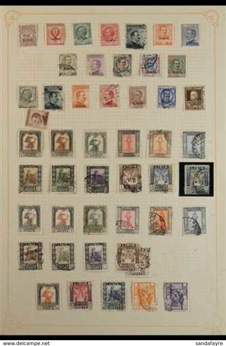 LIBYA 1912 - 1941 Extensive Mint And Used Collection On Pages With 1912 Overprint Values To 10L Incl 5L Fine Used, 1915  - Altri & Non Classificati