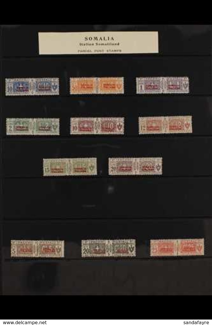 SOMALIA PARCEL POST. 1926-41 FINE MINT COLLECTION Presented On Stock Pages. Includes 1926 "Somalia Italiana" Overprinted - Other & Unclassified