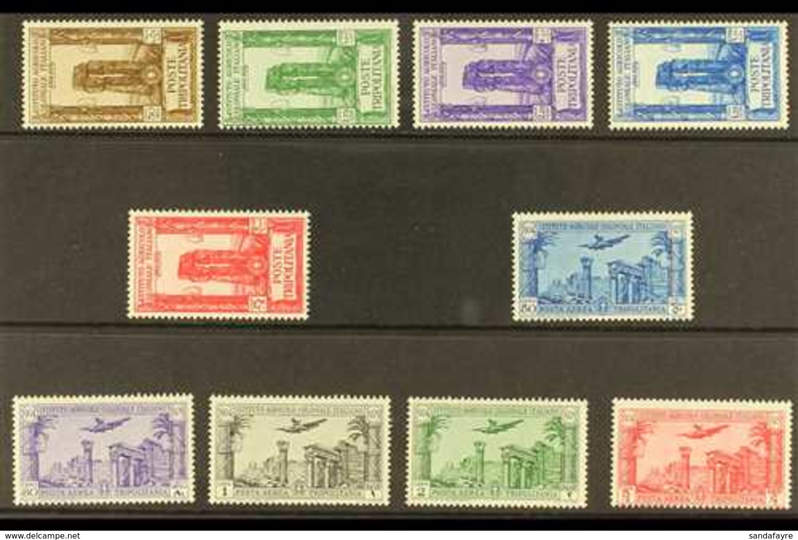 TRIPOLITANIA 1930-31 Colonial Agricultural Institute Overprints Complete Set Including Airs (Sassone 73/77 & A17/21, SG  - Sonstige & Ohne Zuordnung
