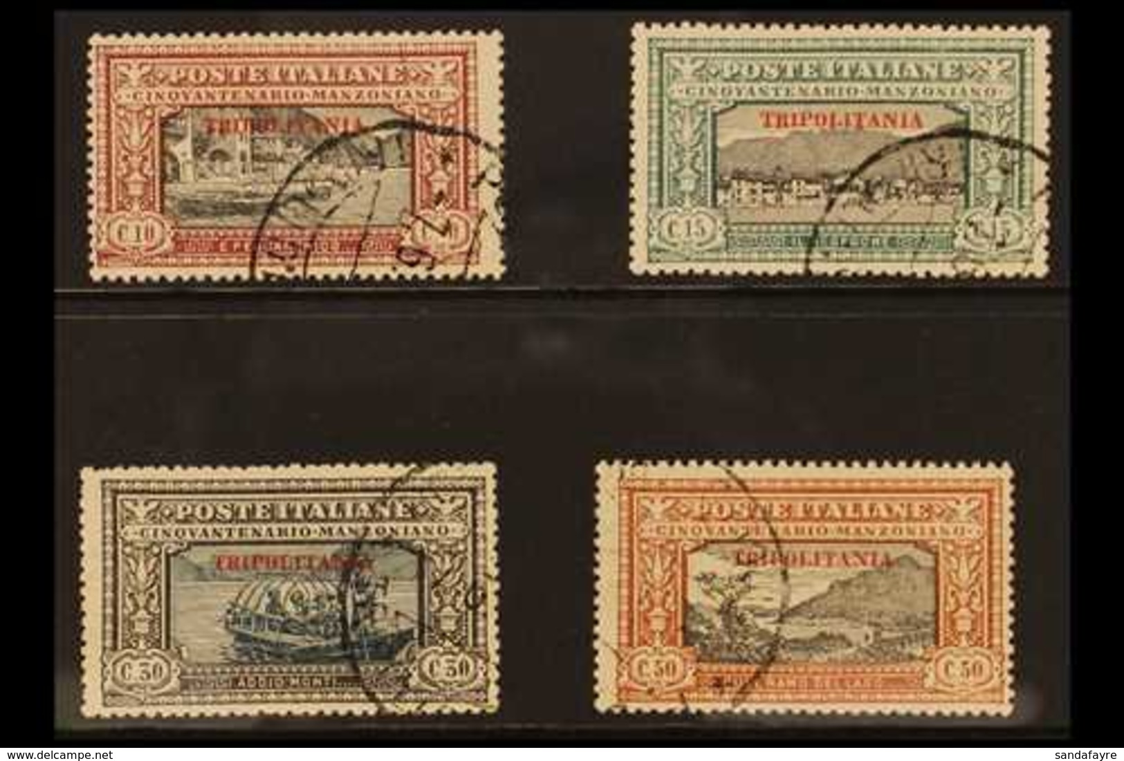 TRIPOLITANIA 1924 Manzoni Set To 50c (Sass. S. 3, SG 11/14), Fine Cds Used. (4 Stamps) For More Images, Please Visit Htt - Sonstige & Ohne Zuordnung