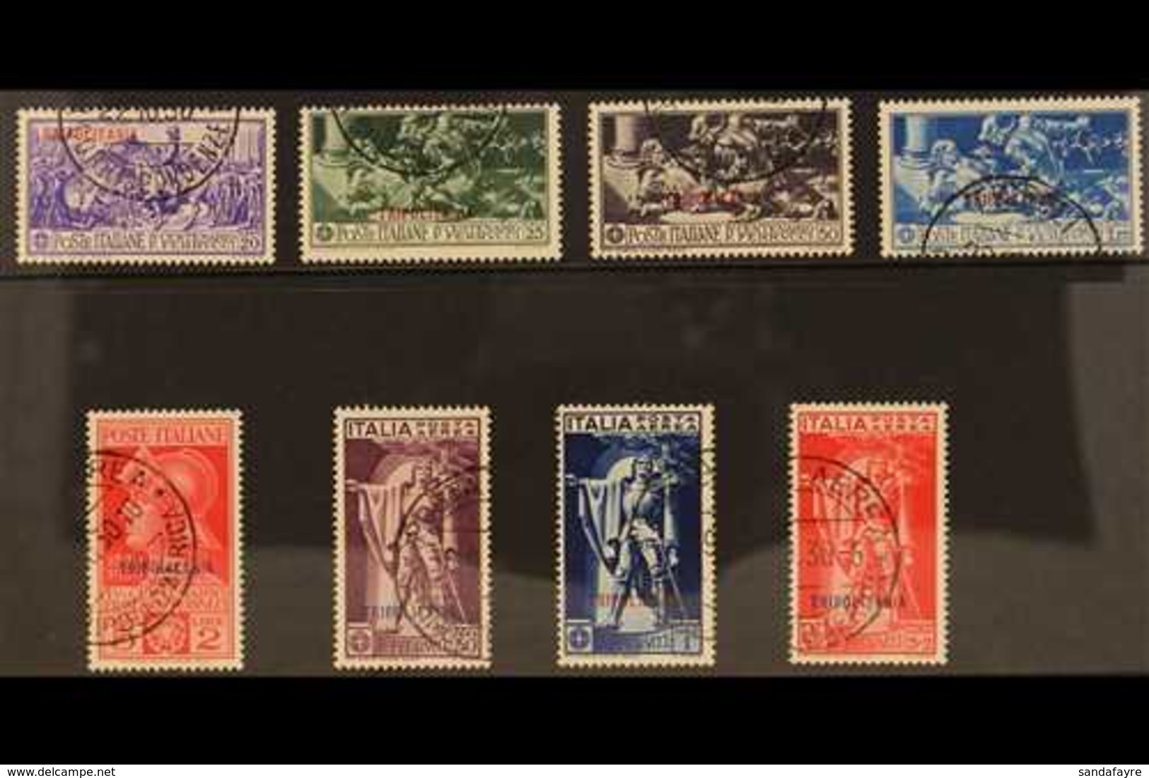 TRIPOLITANIA 1930 Ferrucci (Postage & Air) Complete Set (Sass. S. 17a, SG 86/93), Very Fine Used. (8 Stamps) For More Im - Altri & Non Classificati