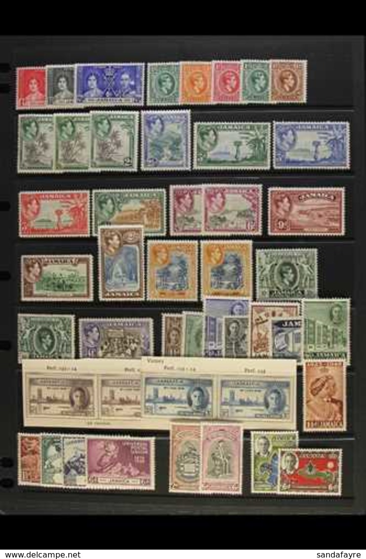 1937-52 KGVI MINT COLLECTION. An All Different Collection With Many Complete Sets, Perf & Shade Variants Plus Values To  - Giamaica (...-1961)