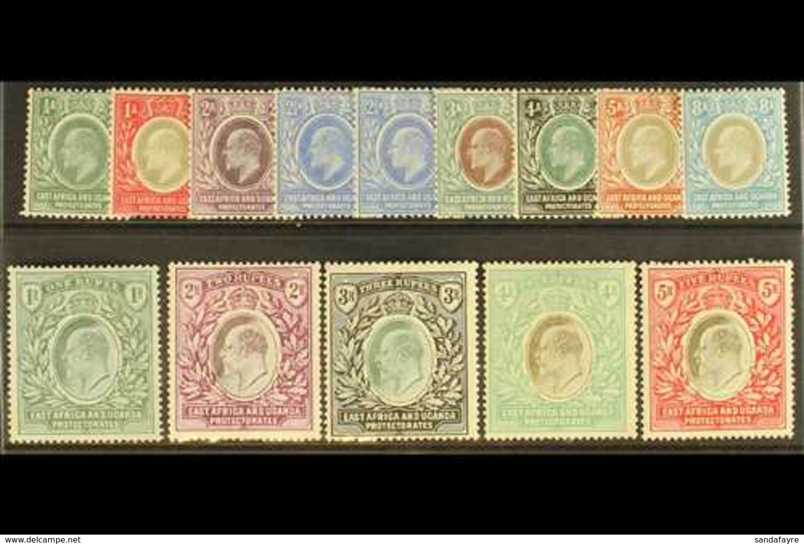 1904 - 7 Ed VII Set To 5r Complete, Wmk MCA, SG 17/30, Very Fine Mint. (13 Stamps) For More Images, Please Visit Http:// - Vide