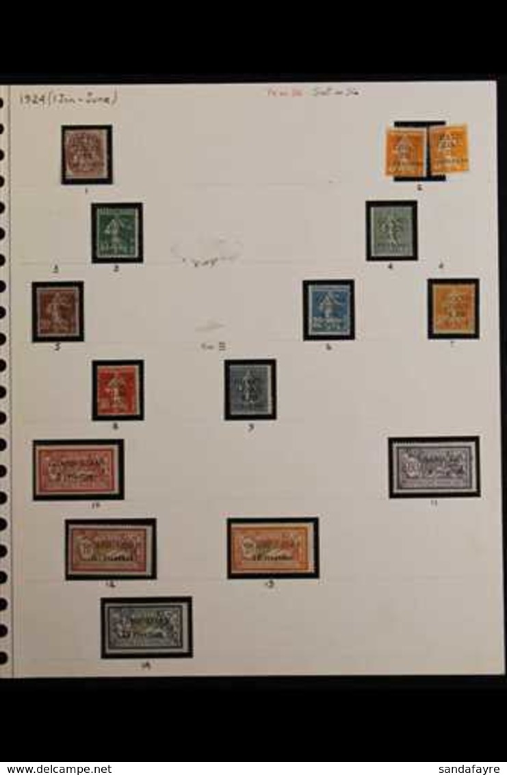 1924 - 1939 HIGHLY COMPLETE MINT COLLECTION Attractive Mint Only Collection Including Some Varieties And Including 1924  - Libano