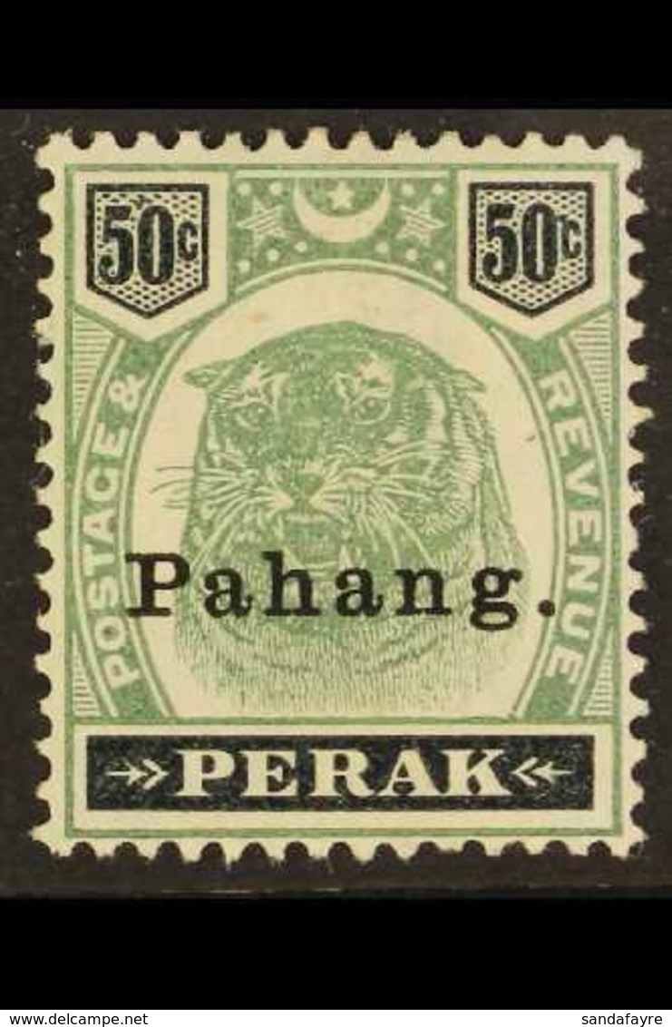 PAHANG 1898 50c Green And Black, SG 22, Fine Mint, Small Area Of Page Adhesion On Reverse. Scarce Stamp. For More Images - Sonstige & Ohne Zuordnung