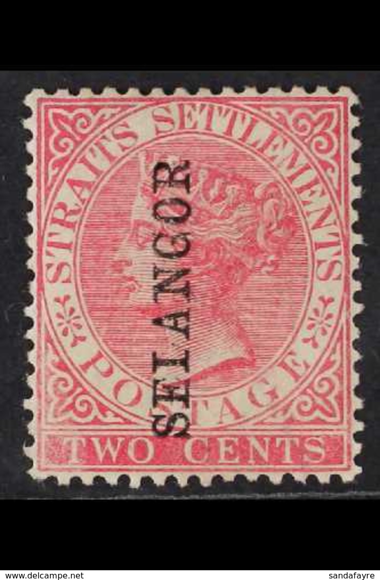 SELANGOR 1885 2c Pale Rose, SG 38, Ovpt Vertical, "worn L" Fresh Mint. For More Images, Please Visit Http://www.sandafay - Sonstige & Ohne Zuordnung