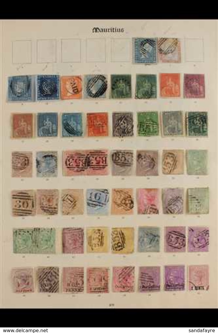 1848 - 1926 TREMENDOUS COLLECTION ON "IMPERIAL" ALBUM PAGES Of Mint & Used Stamps On 5 SG "Imperial" Album Pages With Le - Mauritius (...-1967)