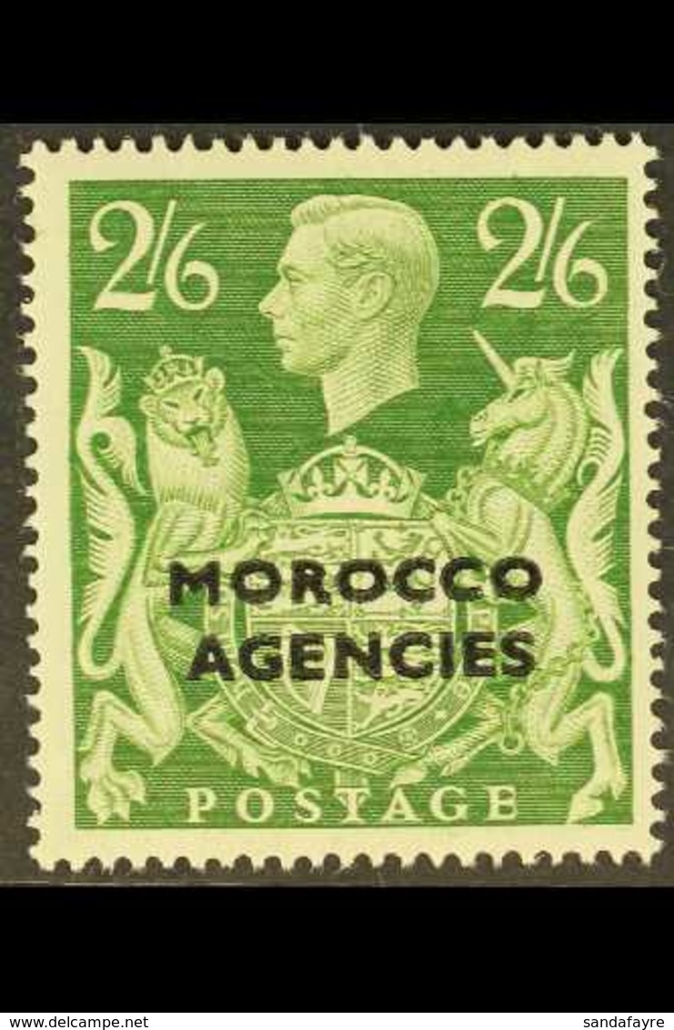 BRITISH CURRENCY 1949 KGVI 2s6d Yellow-green (as SG 92), With Overprint RE-ENTRY At Position R 1/7, Murray Payne 16a, Ve - Altri & Non Classificati