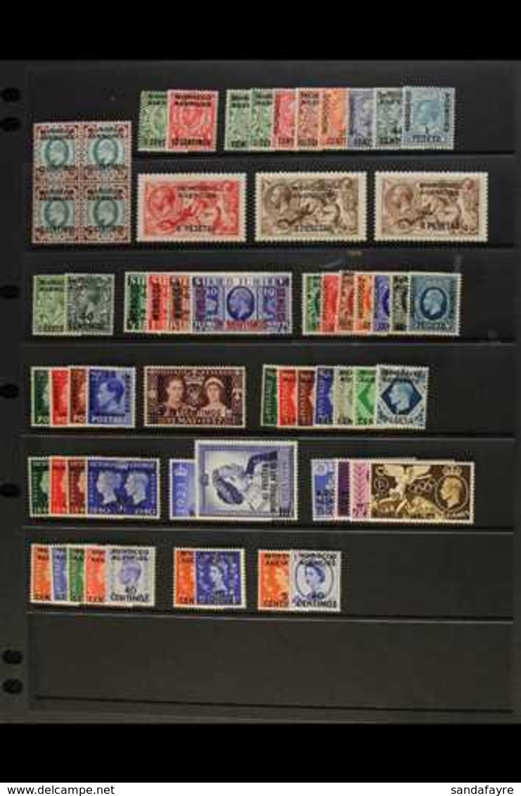 SPANISH 1907-56 FINE MINT COLLECTION Incl. 1914-26 Set To 1p On 10d, 6p On 5s, Bradbury Both 3p On 2s6d Shades, 1935 Jub - Other & Unclassified