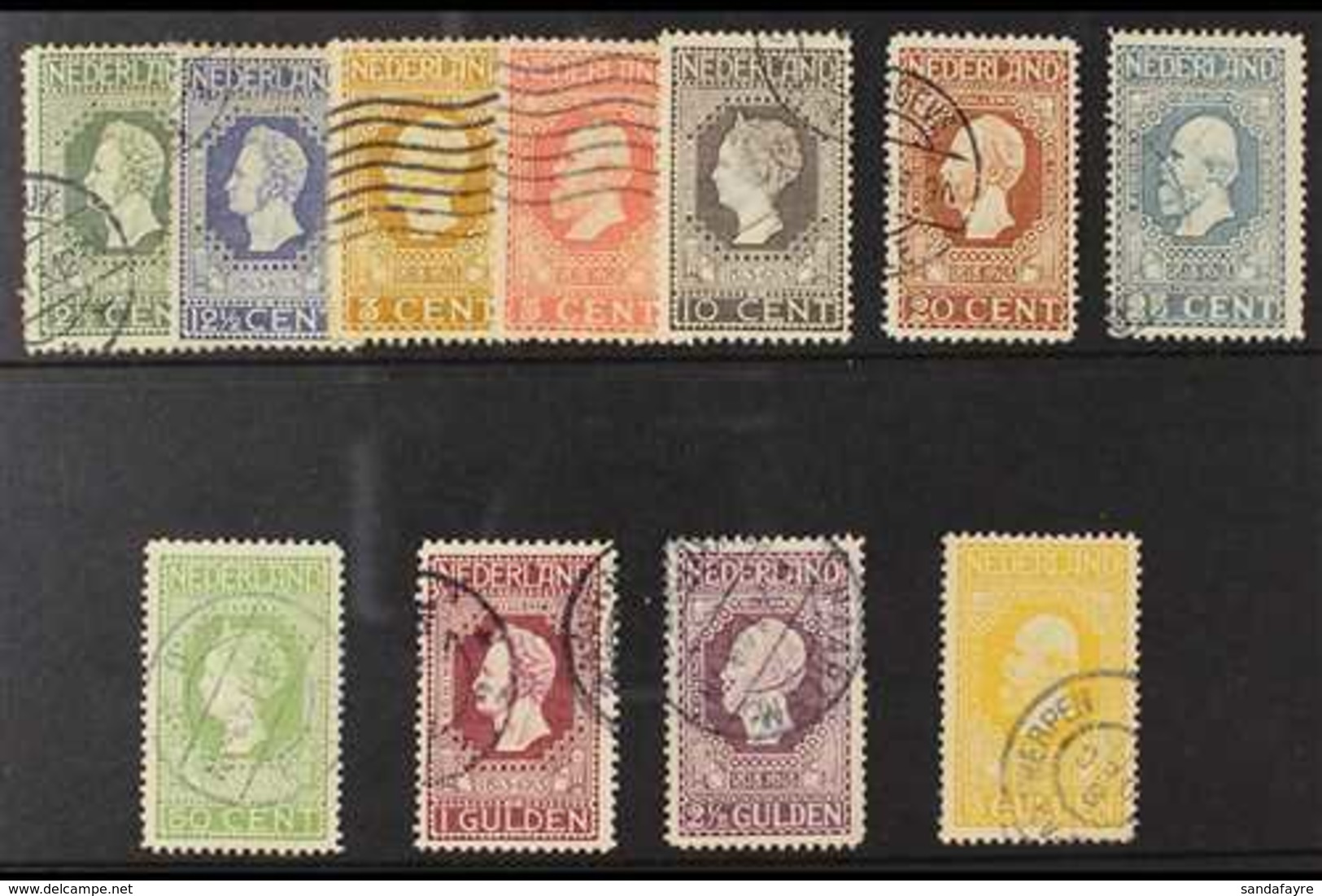 1913 Centenary Set Complete To 5g, SG 214/224, Good Used, Top Four 50c To 5g Values Fine With Neat Cds Cancels. (11 Stam - Sonstige & Ohne Zuordnung