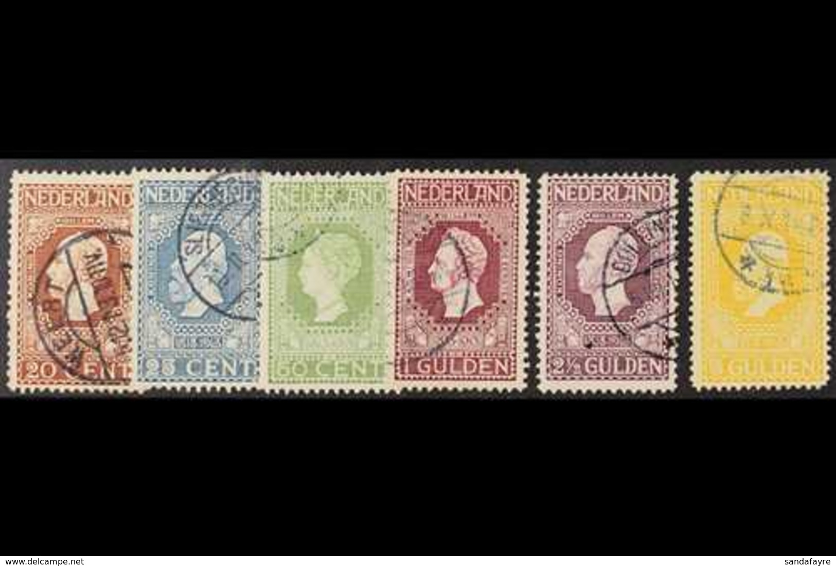 1913 Centenary 20c, 25c, 50c, 1g, 2½g And 5g, SG 219/224, Fine Used. (6 Stamps) For More Images, Please Visit Http://www - Other & Unclassified