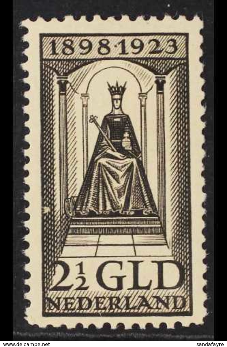 1923 2½g Black 25th Anniversary, SG 268, Very Fine Mint.  For More Images, Please Visit Http://www.sandafayre.com/itemde - Sonstige & Ohne Zuordnung