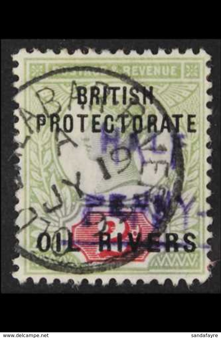 1893 ½d On 2d Type 9 Surcharge In Violet, SG 29, Very Fine Used, The Green Colour A Little Washed. For More Images, Plea - Sonstige & Ohne Zuordnung