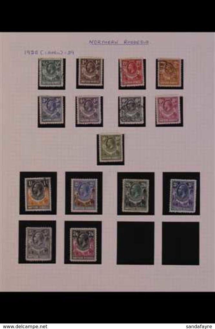 1925-1953 COLLECTION On Album Pages Etc., Mint And Used (mostly Mint). With 1925-29 KGV Definitives Set To 7s6d (top Val - Rhodesia Del Nord (...-1963)