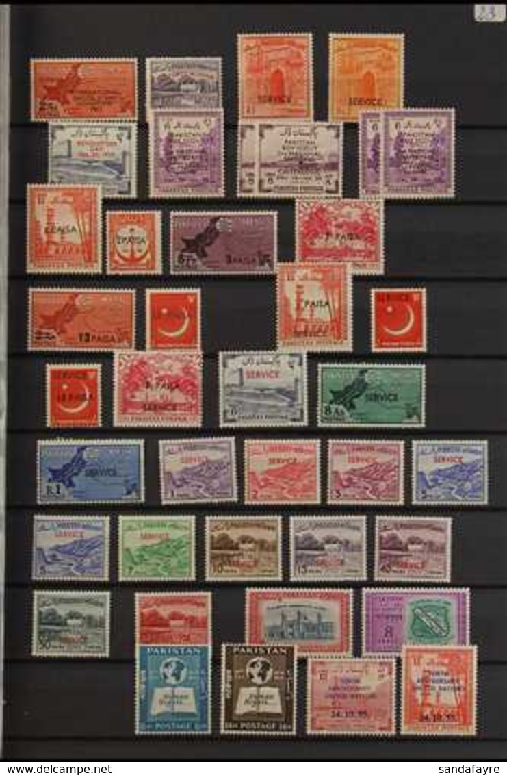 1947-61 MINT COLLECTION Includes 1947 India Defins Ovpts Set, 1948-57 To 2r, 1949-53 Redrawn Set, 1949 Jinnah Set, 1951- - Pakistan