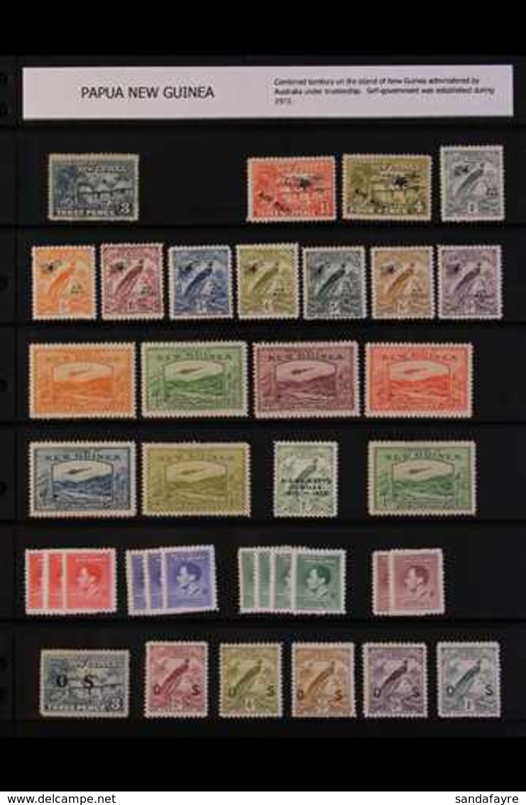 1910-2001 MINT & USED COLLECTION / ACCUMULATION Begins With Range Of NEW GUINEA With 1939 Airmails To 4d Mint, 1931 "O S - Papua-Neuguinea