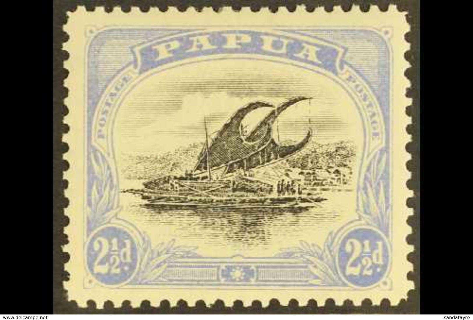 1907-08 VARIETY. 2½d Black & Pale Ultramarine, Perf 11 "Thin D At Left" Variety, SG 51b, Very Fine Mint For More Images, - Papua-Neuguinea
